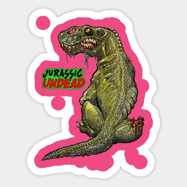 Dino Dog Zombie Sticker by rsacchetto